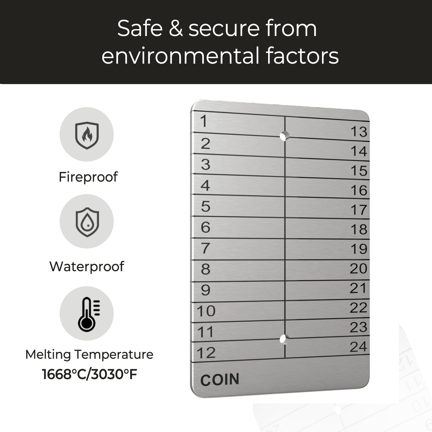 Seed Tin Seed Box Crypto Seed Steel Plates For Crypto Seed Phrase Storage  Cold Wallet Seed Backup Crypto Steel Wallet Cold Wallet Crypto Ledger Nano X