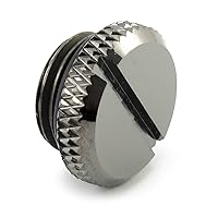 Vista 3 de XSPC Enchufe G1/4" V2, cromo negro, paquete de 4