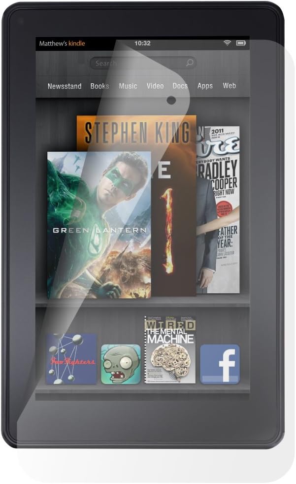 Acase Amazon Kindle Fire Screen Protector Film - Premium Clear (Invisible) (3 Pack)
