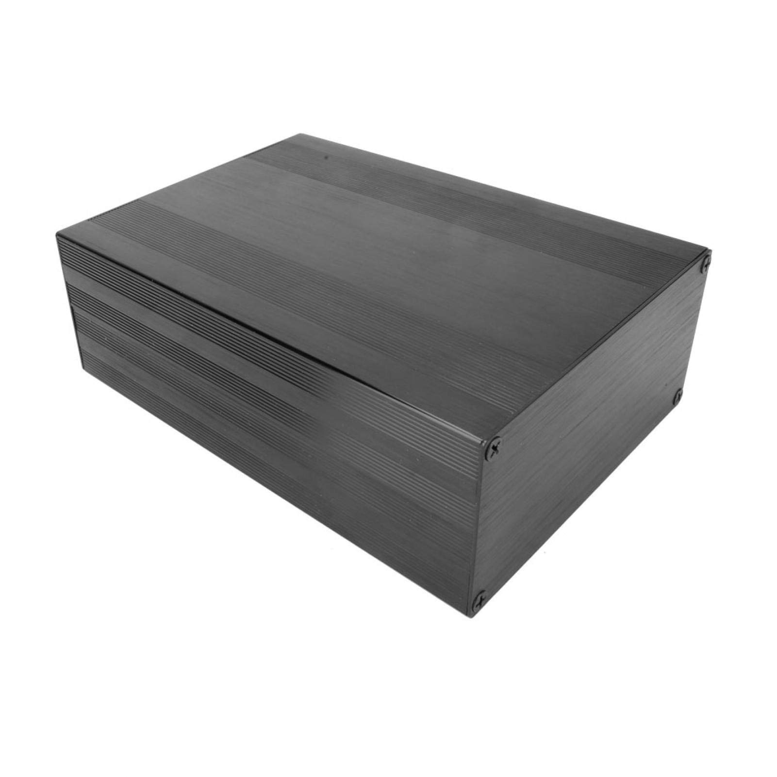 Boîtier de boîtier en aluminium, boîtier de boîtier de projet en aluminium électronique Shell Protect Box carte de circuit électronique bricolage(200mm)