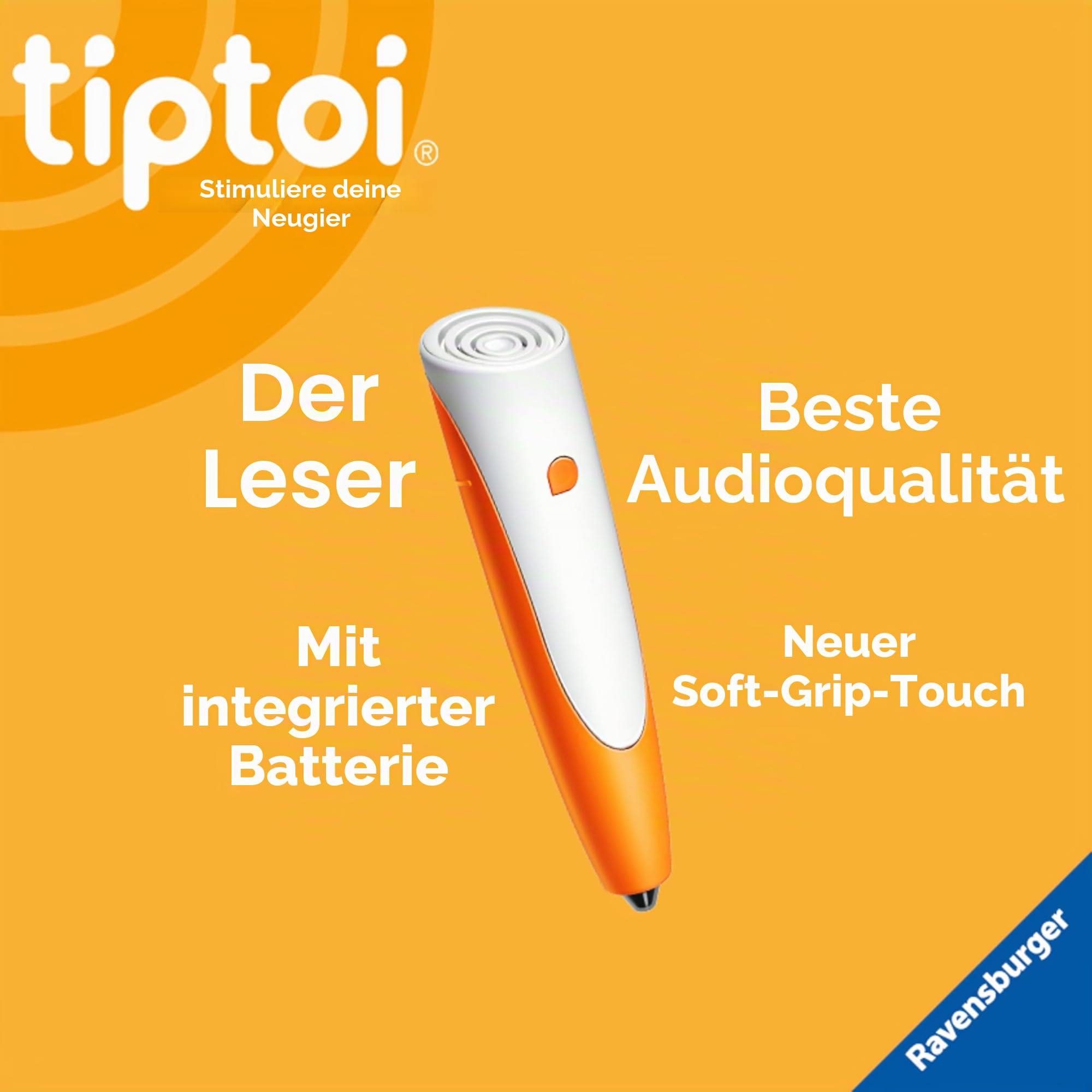 Ravensburger - tiptoi® - Interaktiver Spieler - Elektronisches Lernspiel, ohne Bildschirm - Ab 2 Jahren - Französische Version - Geschichten, Geräusche, Spiele und Musik - 00 178