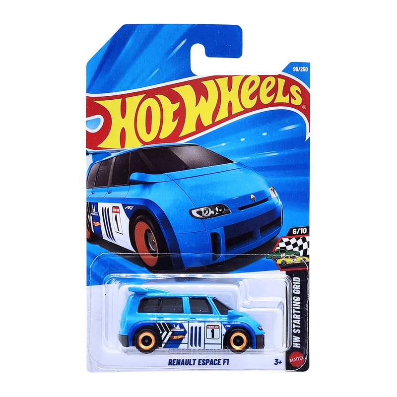 Image of Hot Wheels Renault Espace F1 HW Starting Grid Ages 3 and Up 99 /250 (Blue)