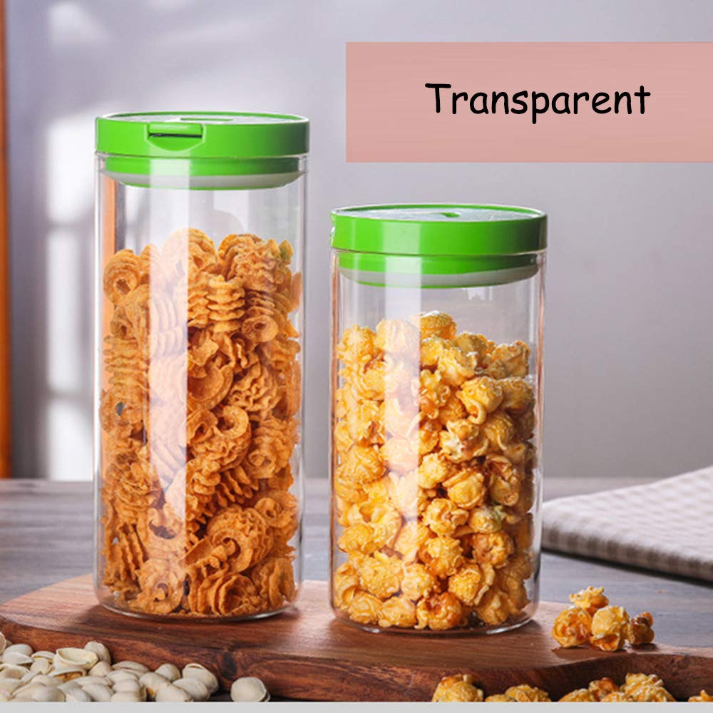 Contenitore Contenitori Alimentari, Contenitore per Alimenti/Cereali, Impilabile Contenitori, Airtight, Mantieni Il Cibo Fresco e Asciutto Durevole, 1200ml