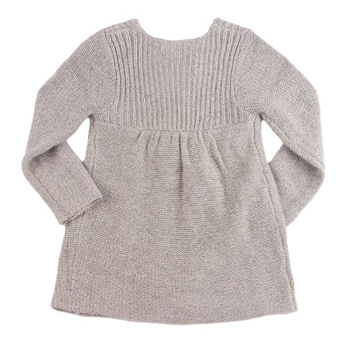 Richie House Girls' Knit Coat with Flower Accessory RH01522