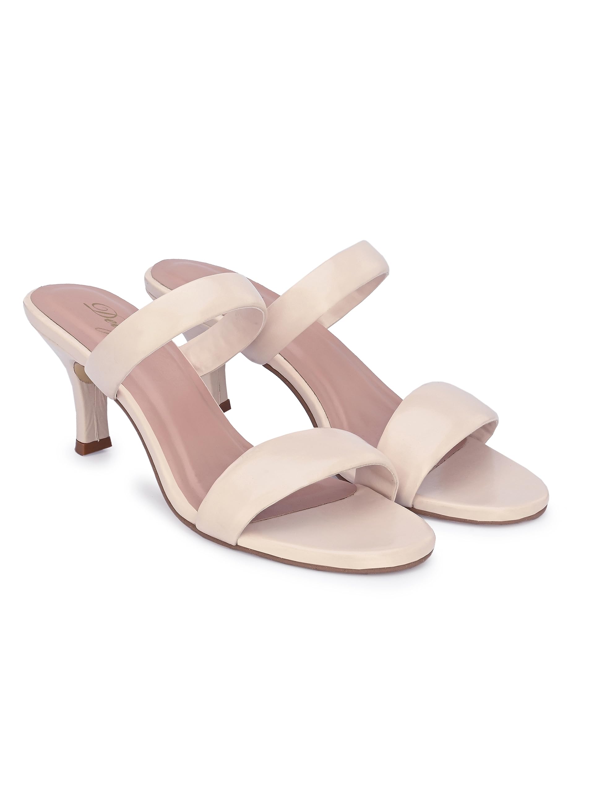 Delize Off White Women,s Vegan Leather Heel sandals-2600-41 (B0CGPRPR46) Amazon Price History, Amazon Price Tracker