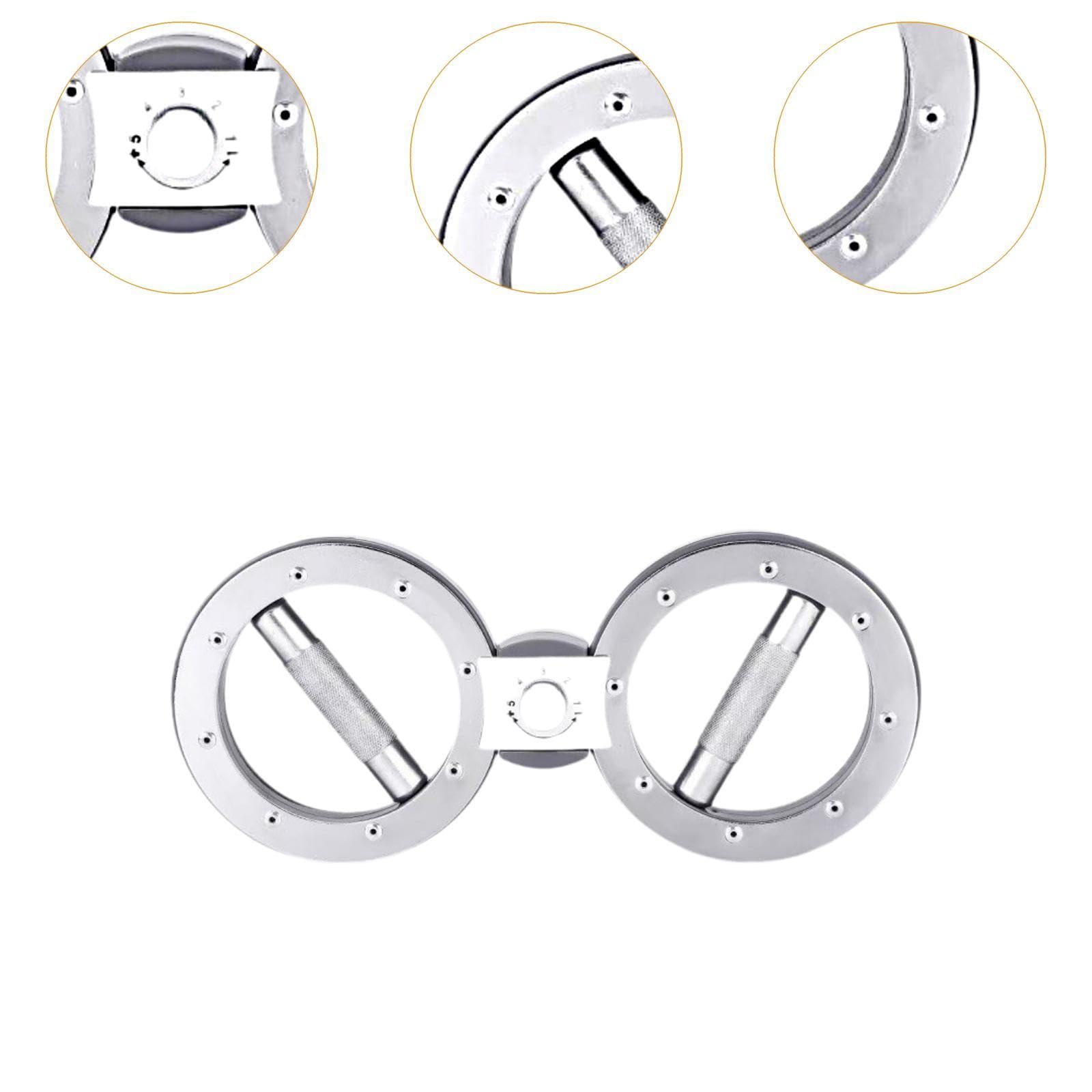 perfk Ejercitador Brazos y antebrazos con Resistencia Ajustable para Entrenamiento Muscular y fortalecimiento la Parte del Cuerpo, Ideal para