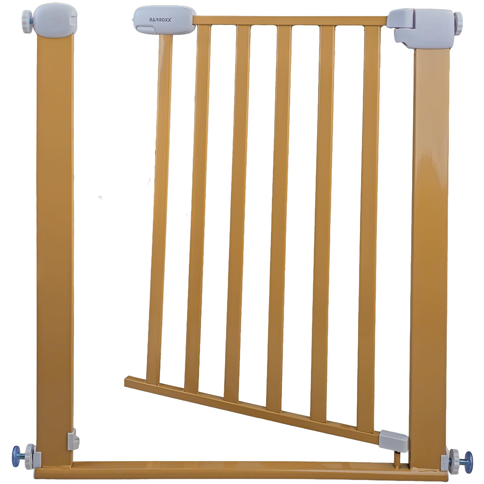 Absperrgitter Treppenschutzgitter beige für 89-99cm Durchgang 77cm Hoch
