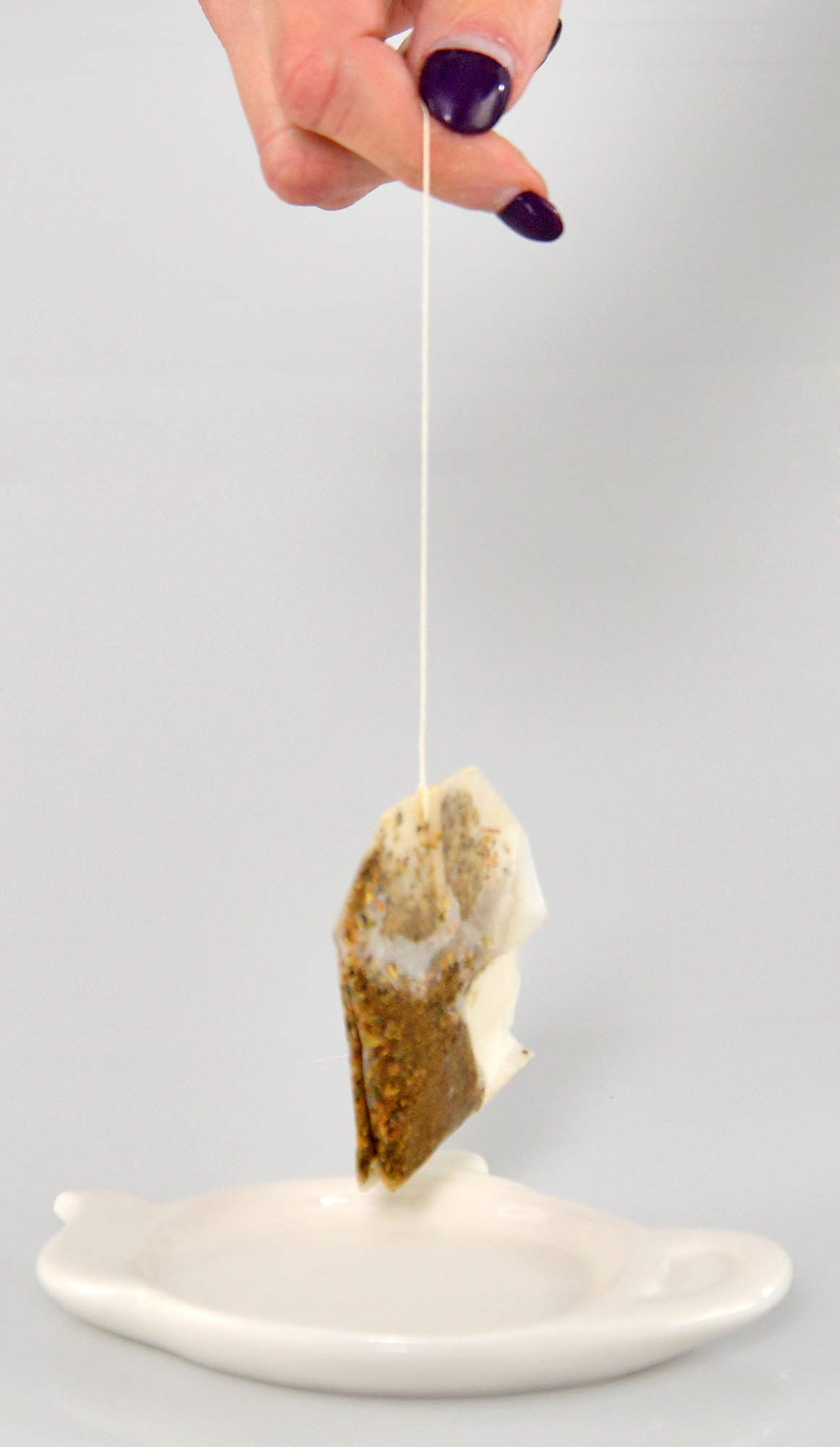 Polish Pottery Tea Bag Holder - Heart - Unikat Signature - U4335