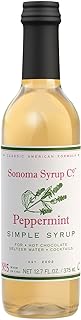 Sonoma Syrup Co. Peppermint Infused Simple Syrup 12.7 fl oz | for Coffee...