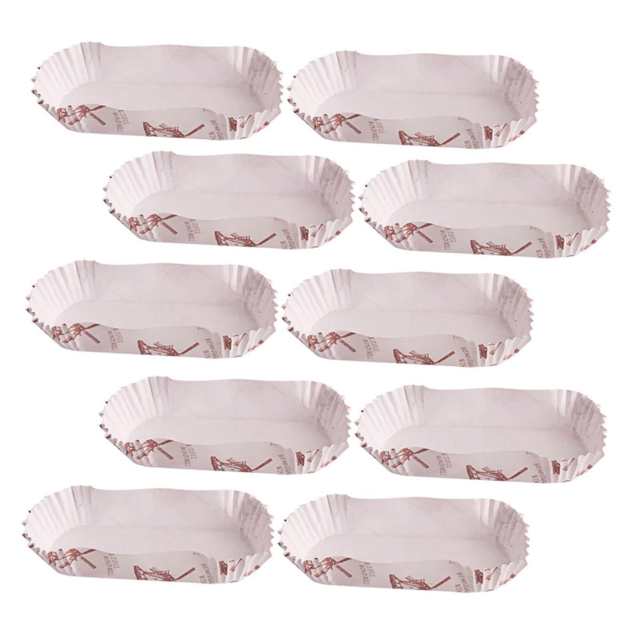 Amosfun Ovale Cupcake Papierförmchen Einweg 600 Stück in Bootsform Backzubehör aus Papier für Kuchen und Muffins im Haushalts und Verkaufsbereich