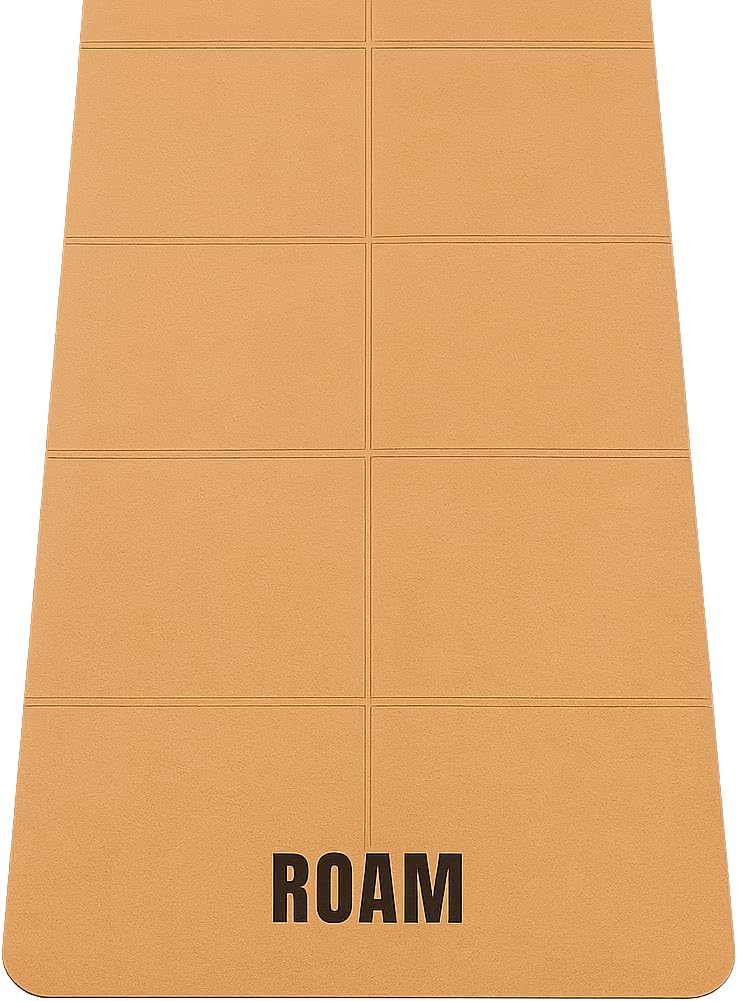 Roam & Wrap Foldable Cork Yoga Mat for Travel & Home – Eco-Friendly, Non-Slip, Portable & Easy to Store – Lightweight Folding Yoga Mat for Women & Men – Perfect for Pilates, Fitness & Stretching- Carry Bag Included