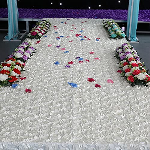 Gangpad Runner Bruiloft Party Rose Rug Gangpad Runner 3D Stereo Bloemen Decoratie Voor Festival Achtergrond Muur T… - Image 4