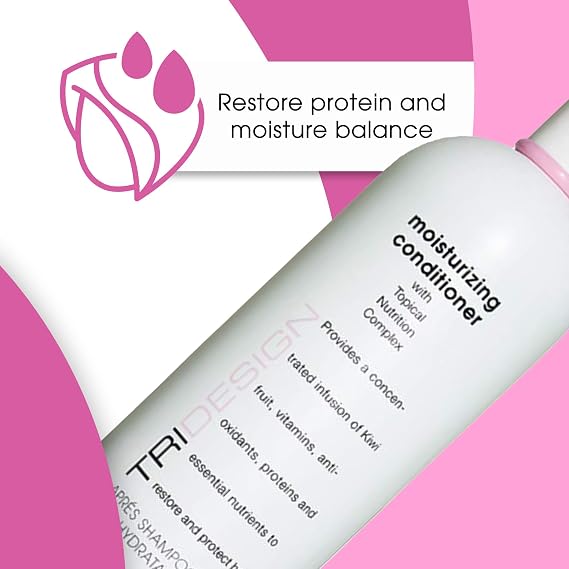 TRIDESIGN Extra Moisturizing Hair Conditioner - Deep Conditioning Treatment for Dry, Damaged, and Colored Hair, Restores Hydration & Adds Volume for Curly & Frizzy Hair - 10.5 Fl Oz