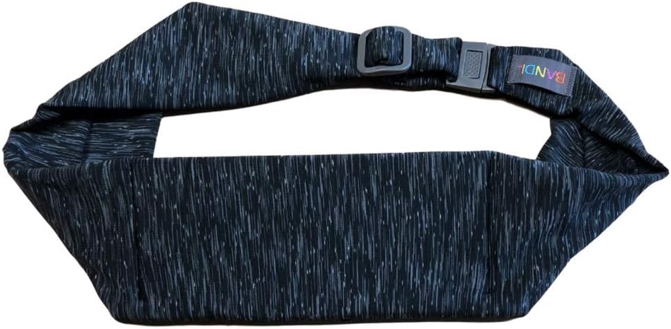 BANDI Running Belt for Women & Men – USA Made No-Bounce Adjustable Waist Pack & Secure Fanny Pack – Fits All Phones, Gels & Essentials – Zipper-Free, Medical Device Friendly