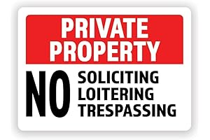 No Soliciting No Trespassing Sign for House - Clear and Enforceable Message