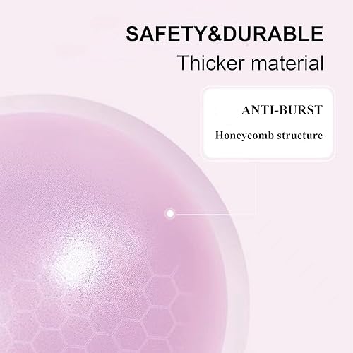 Miniatura 5 de Pelota de pilates de 9 pulgadas con bomba de 5.2 onzas para ejercicio, entrenamiento en casa, terapia física, yoga