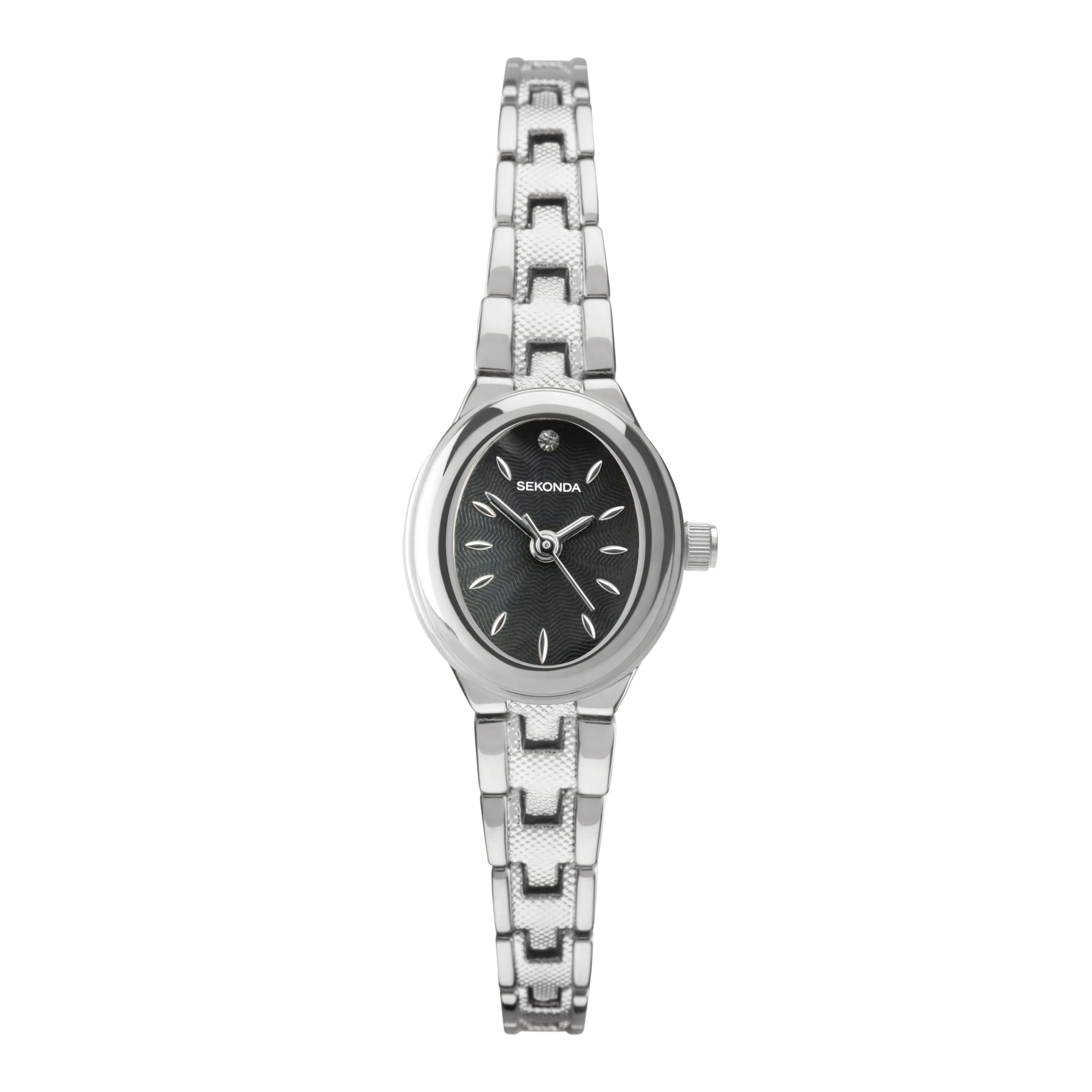 Sekonda Megan Womens Watch – 21mm Ladies Watch with Oval Silver-Tone Case, Mother of Pearl Stone Set Dial and Bracelet – 2 Year Warranty