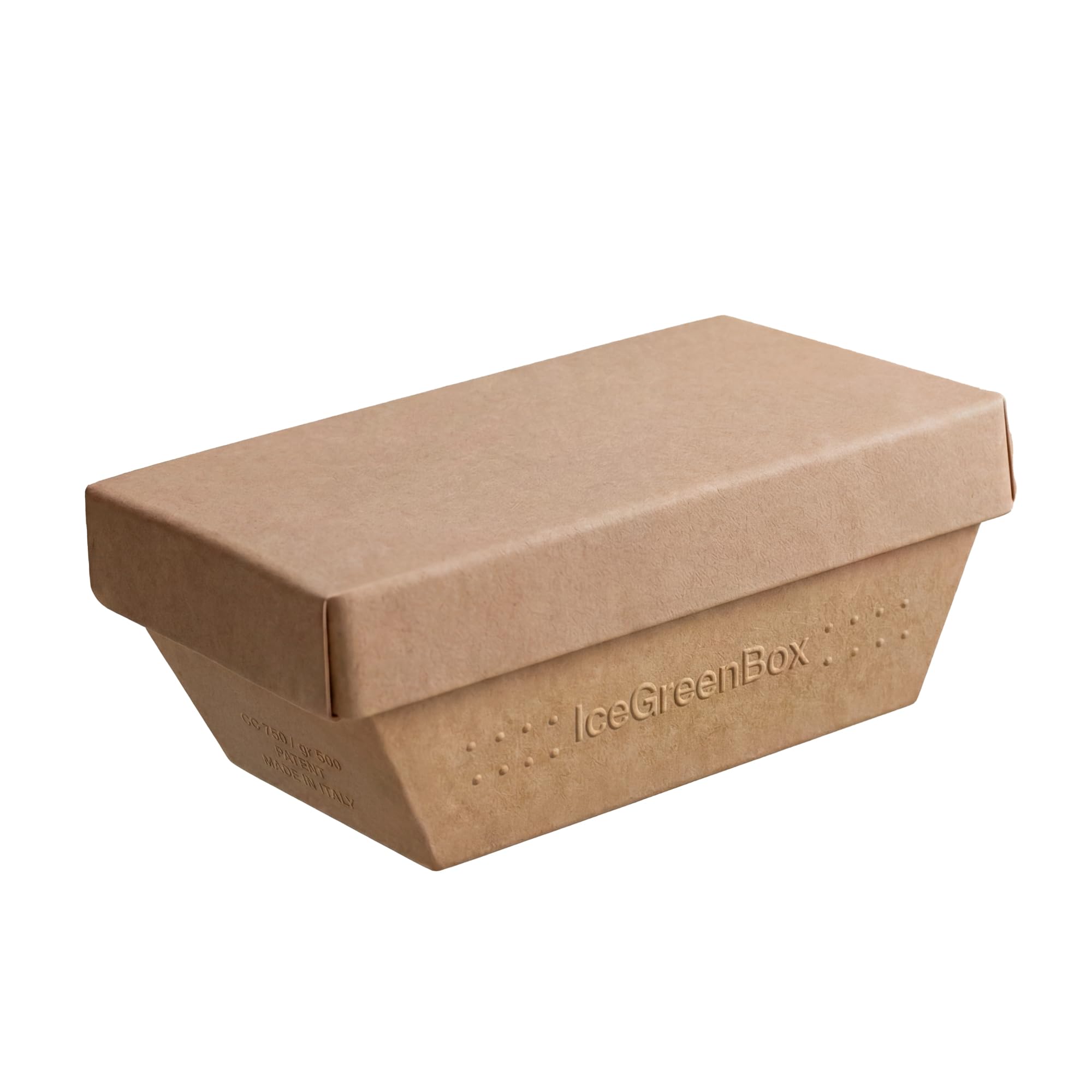 Vaschette Gelato Isotermiche in Cartone Avana 750cc/500gr – Box 40 Contenitori per Gelato da Asporto