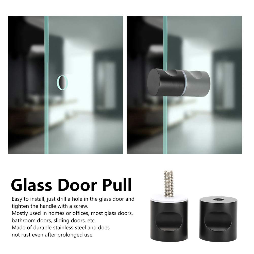 Maniglia per porta in vetro in acciaio inossidabile Maniglia per porta a foro singolo per accessori per mobili per cabina doccia