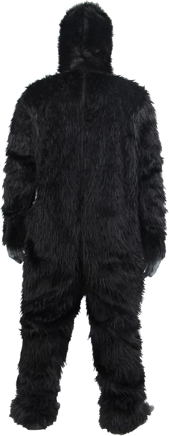 Halloween Gorilla Costume Adult Men Funny Onesie Furry Suit Plus Animal Chimpanzees Costumes Cosplay Party - Image 3