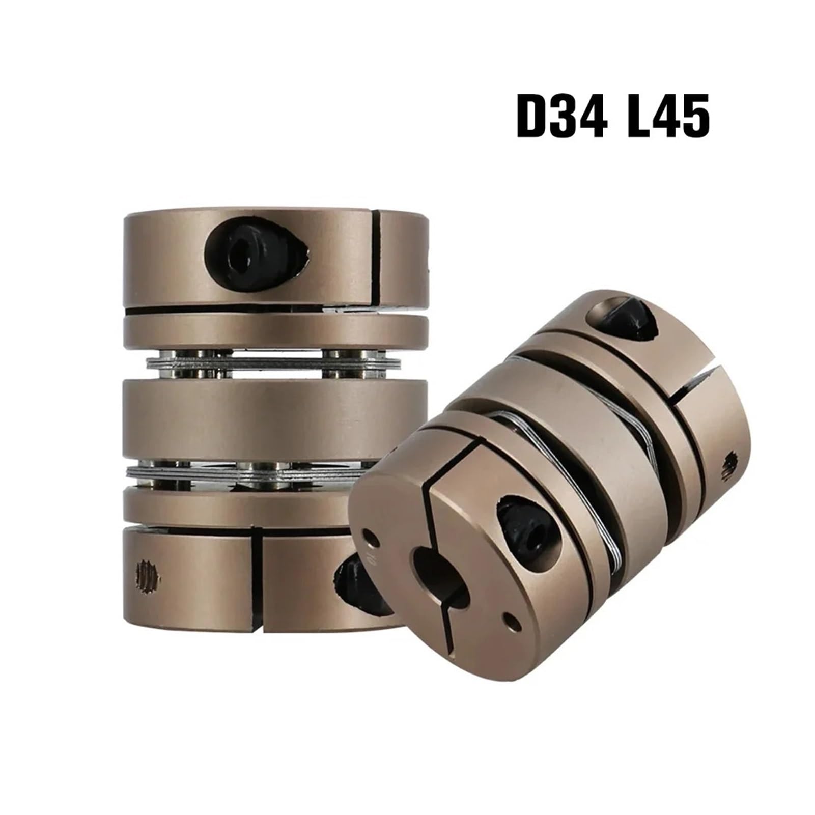 Accouplement à double diaphragme en alliage d'aluminium