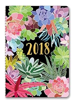 Calendar Succulents On-Time 2018 Weekly Planner: 17 Month Book