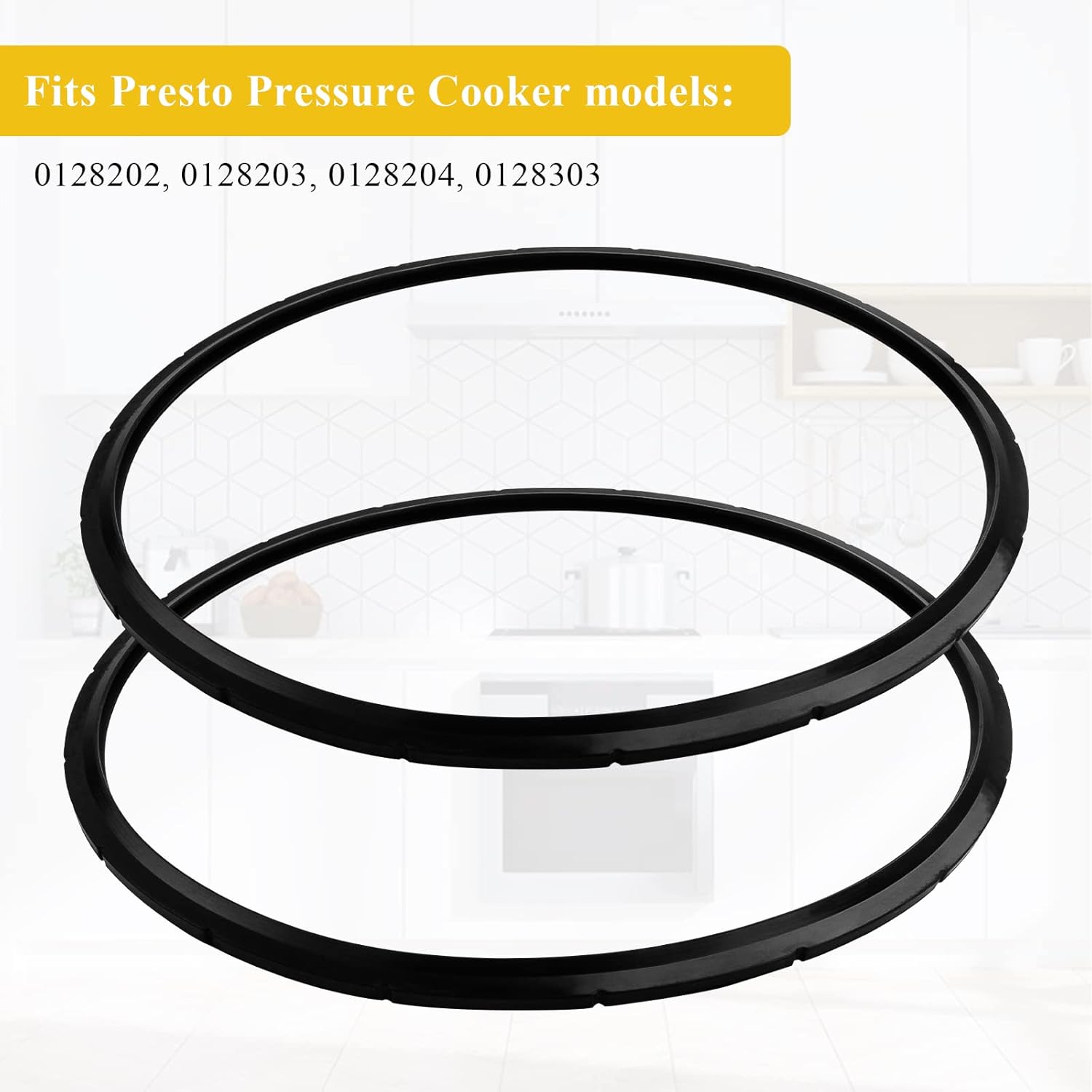 09924 Pressure Cooker Sealing Ring/Overpressure Plug Pack for Presto Cooker models: 0128202, 0128203, 0128204, 0128303 6 & 8 Quart Presto Pressure 2 PACK