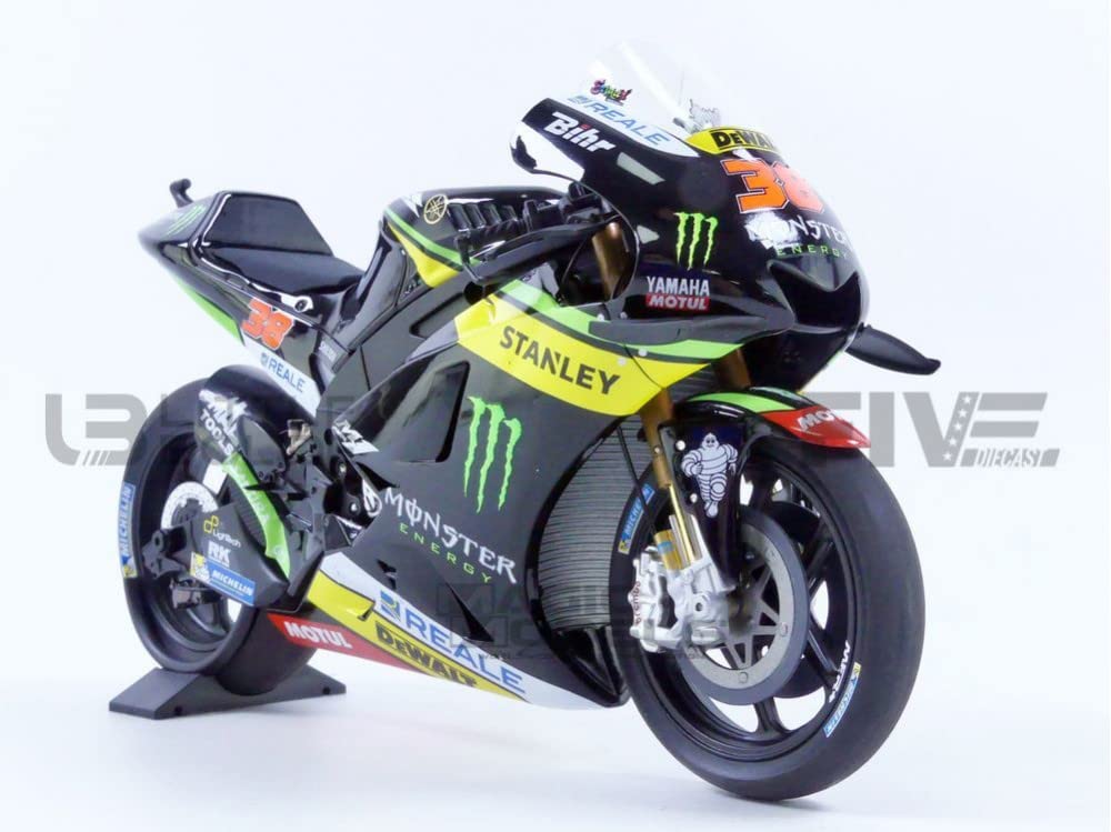 Minichamps 2016 Yamaha YTZ-M1-Bradley Smith, Color Negro, 1:12 Scale (122163038)