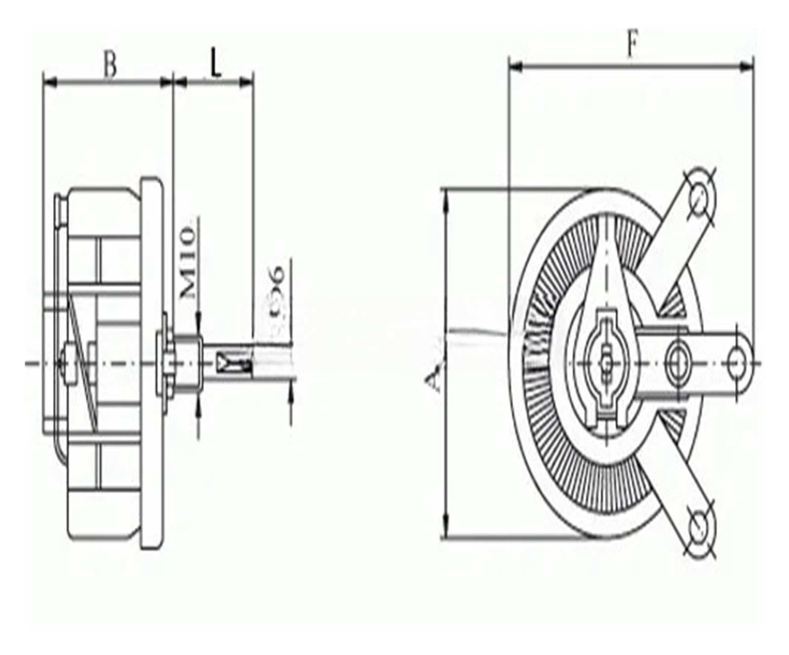 MUHM Potenziometro a Filo Avvolto ad Alta Potenza da 200 W 10 Ohm, reostato, Resistenza variabile, 200 Watt.