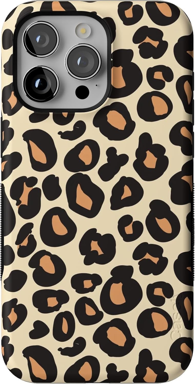 Casely iPhone 15 Pro Max Case | Into the Wild | Leopard Print | Bold Protective Design | Compatible with MagSafe