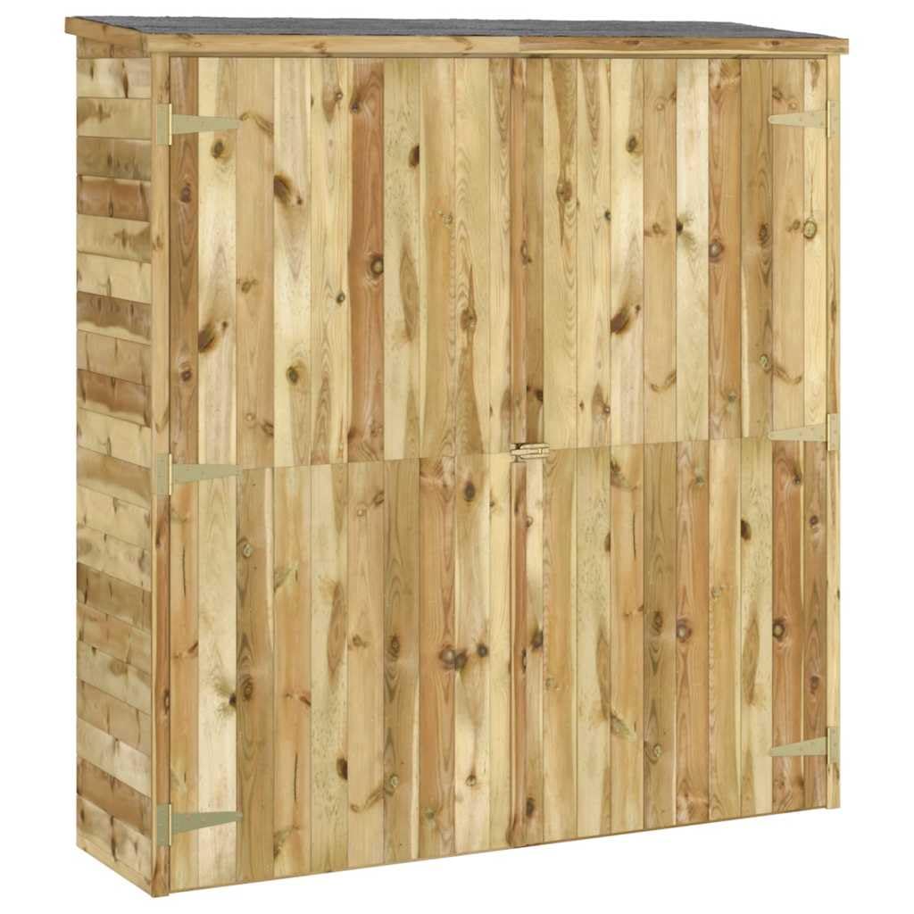 vidaXL Cobertizo de Herramientas Madera Pino Impregnada Caseta Patio Almacenaje Exterior Aire Libre Fuera de Casa Artículos Domésticos