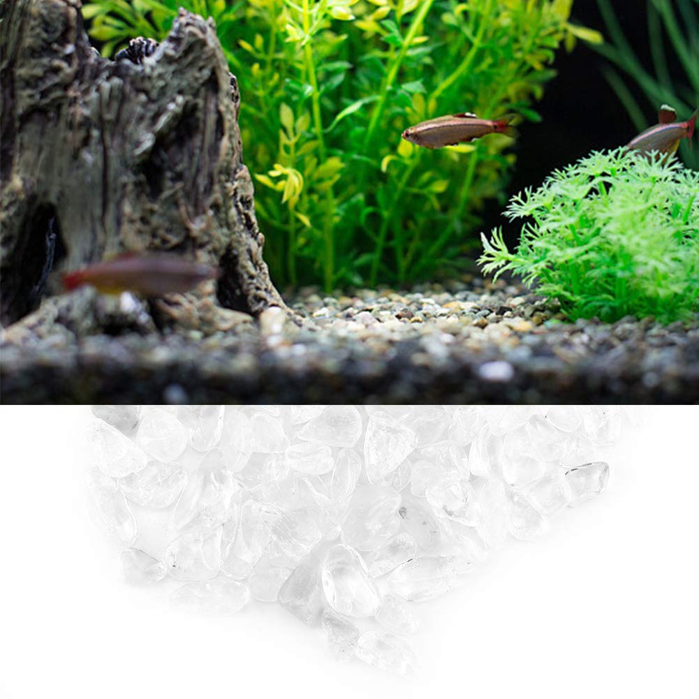 Naturalny kryształowy kamień Tumbled Chips Kruszone kamienie Reiki Healing Quartz Crystals Kamienie o nieregularnym kształcie(White)