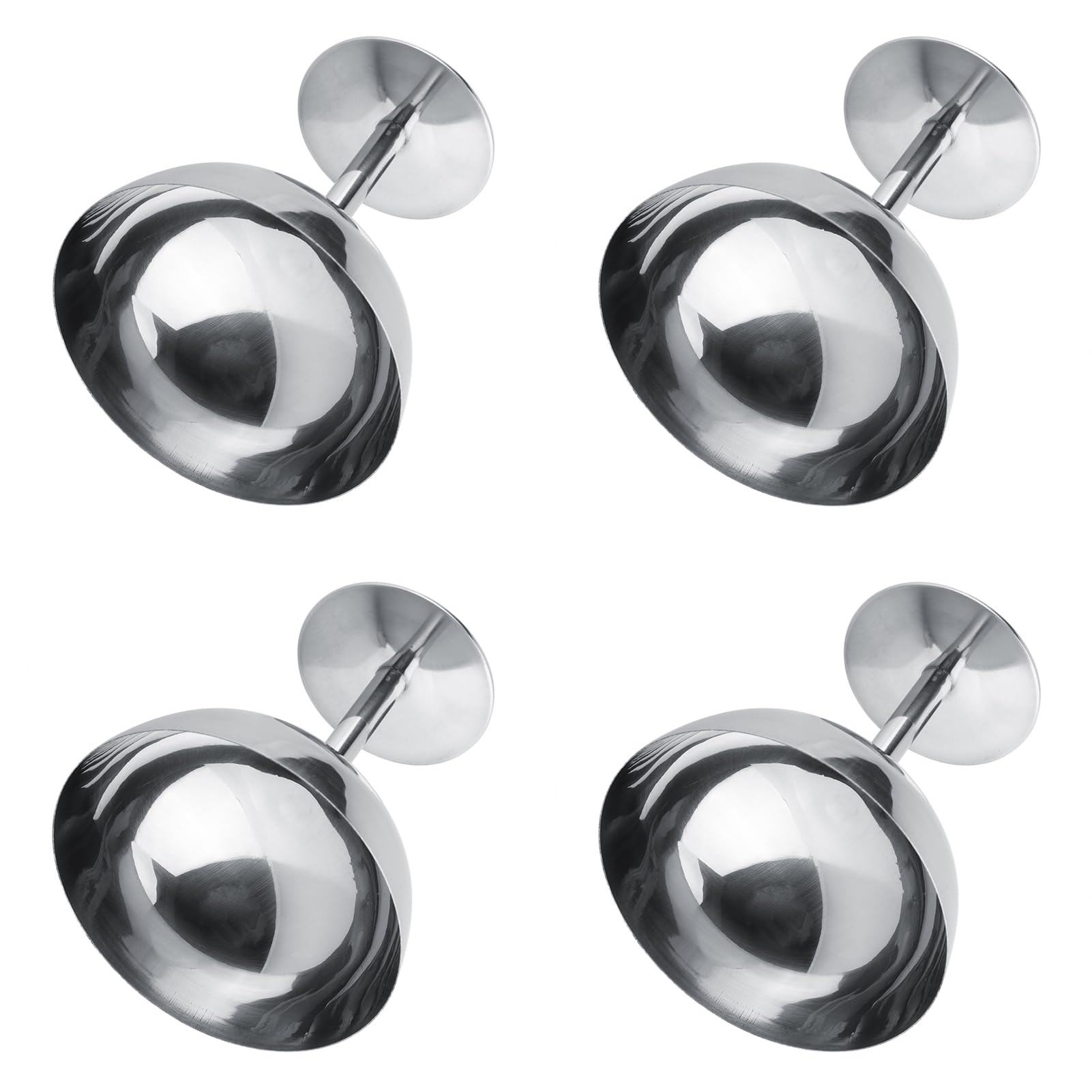 Tnfeeon Set da 4 Pezzi in Acciaio Inox, Coppe per Gelato Alte e Carine, Coppe per Dessert, Gelato, Insalata di Frutta, Snack, Cocktail, Condimenti, Sciocchezza
