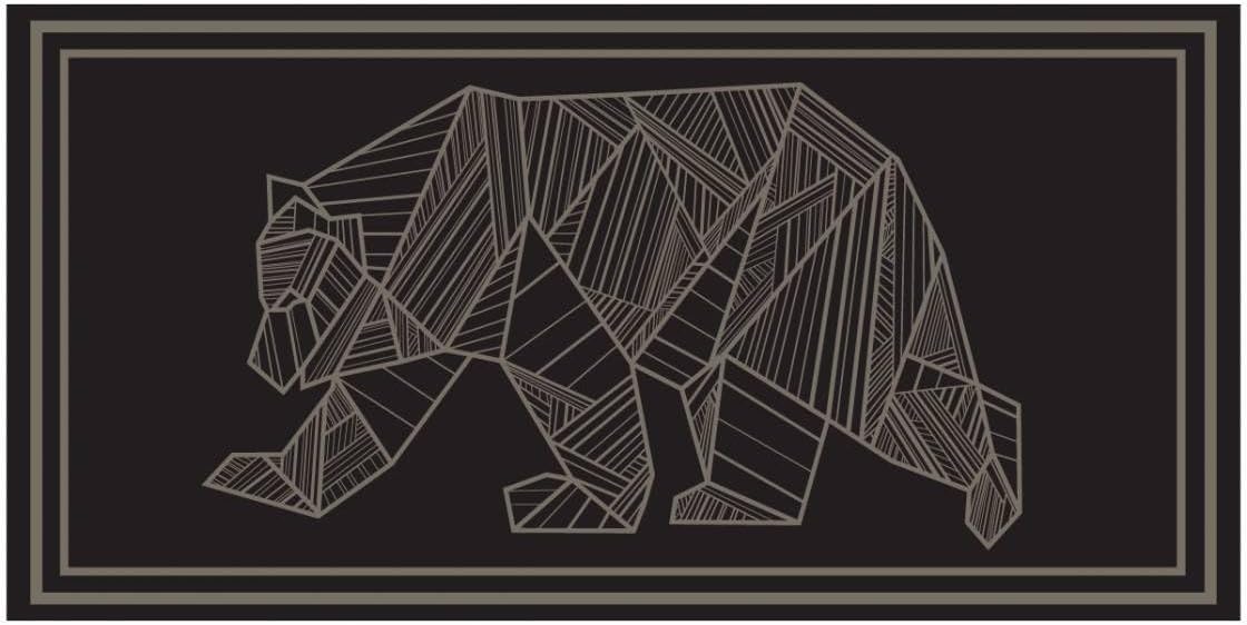 Kuma Outdoor Gear Outdoor Mat, Bear, 18ft x 9ft, Black/Grey, 481-KM-RVMB-GB-18