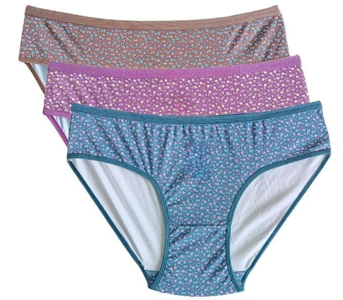 Womens Cotton Inner wear, Womens Underwear, Ladies Briefs, Ladies Panties Soft Cotton Panties Set of 3 Multicolour-underpants-01-image-38