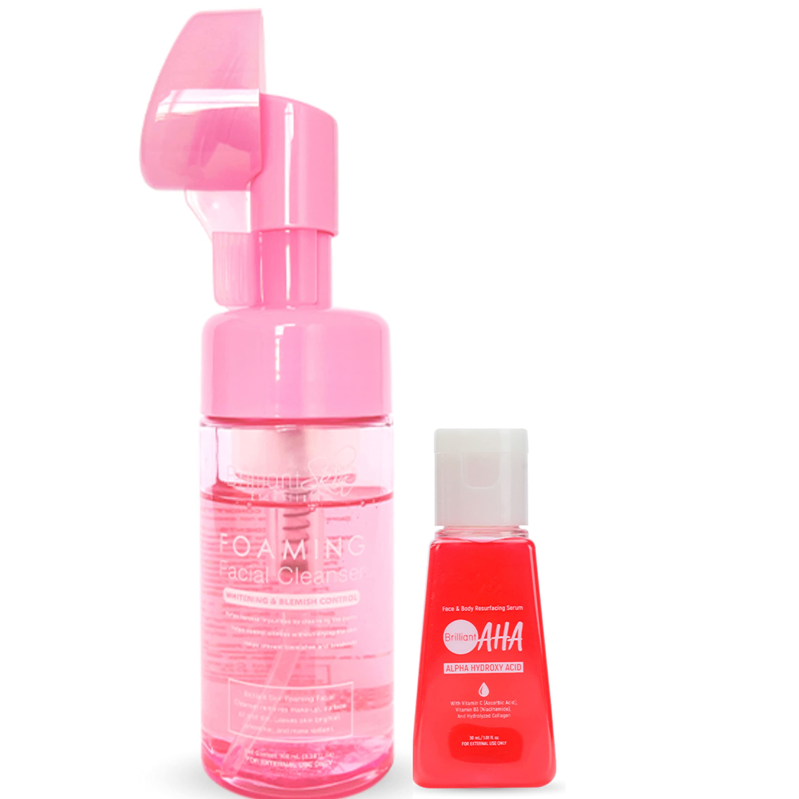 Foaming Cleanser and AHA Serum