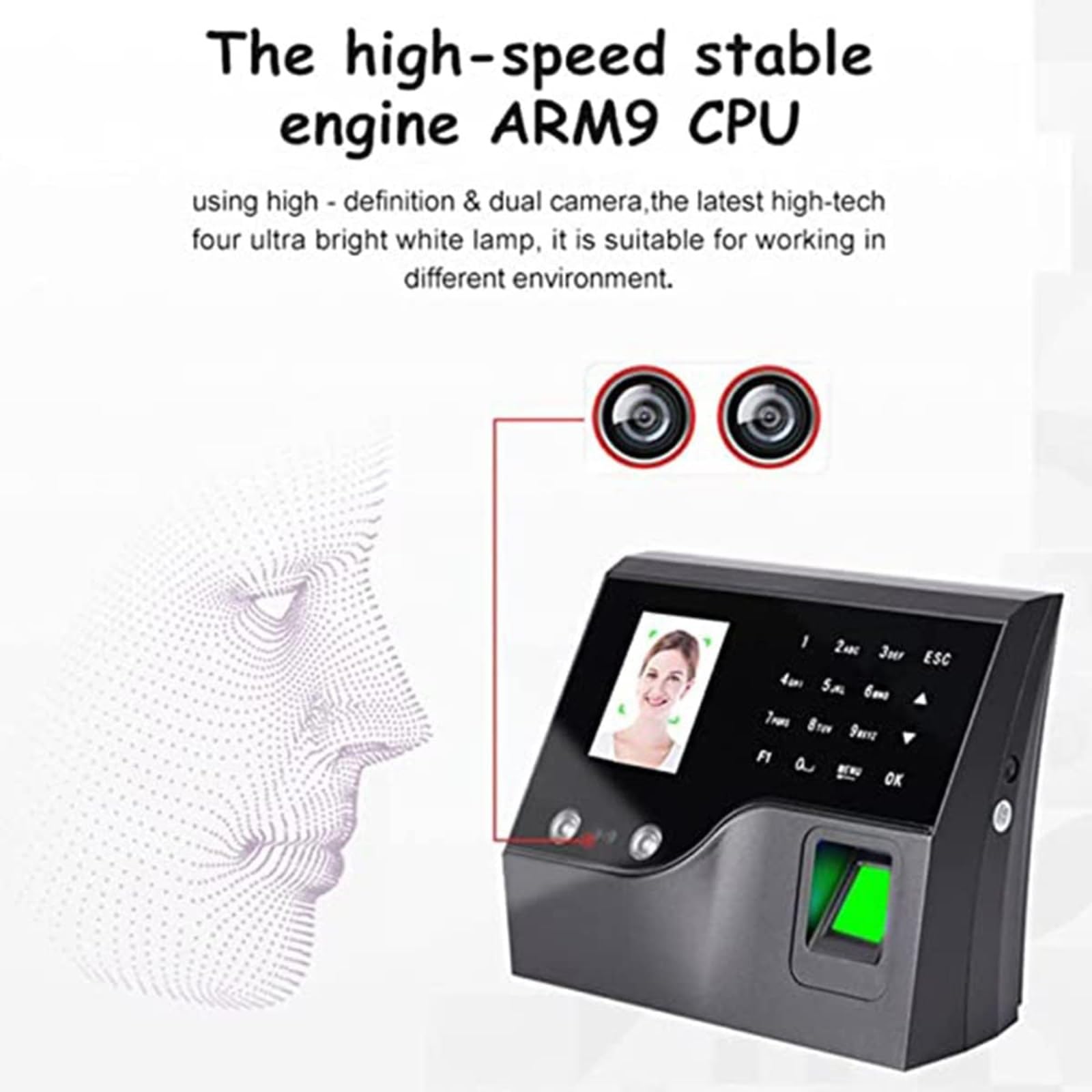 ✨タイムレコーダー 式出勤管理機 小規模ビジネス向けタイム 出退勤✨ Amazon.co.jp: タイムレコーダー 日本会社専用 勤怠管理 顔/指紋