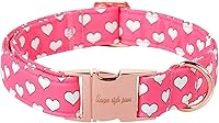 Vista 57 de Unique style paws - Collar para perro, hebilla de metal, diseño de hojas de plátano pintadas, regalo duradero, lindo, para perros pequeños, medianos