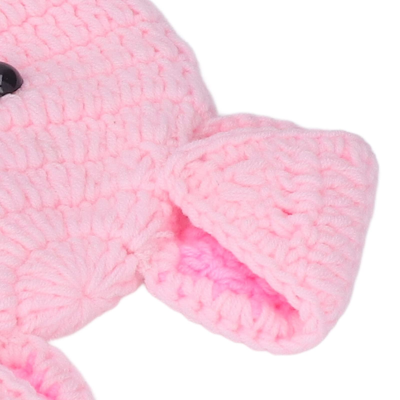 Costume Lavorato a Maglia All'uncinettoCartone Animato, Animale, Cappello di Maiale, Pantaloni, Abiti per Foto per Bambini(Rosa), Puntelli per Fotografia per Neonati Baby Souvenirs