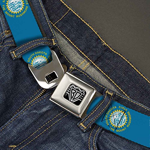 Cinturón de seguridad Buckle-Down multicolor con acabados premium y hebilla metálica XL 2
