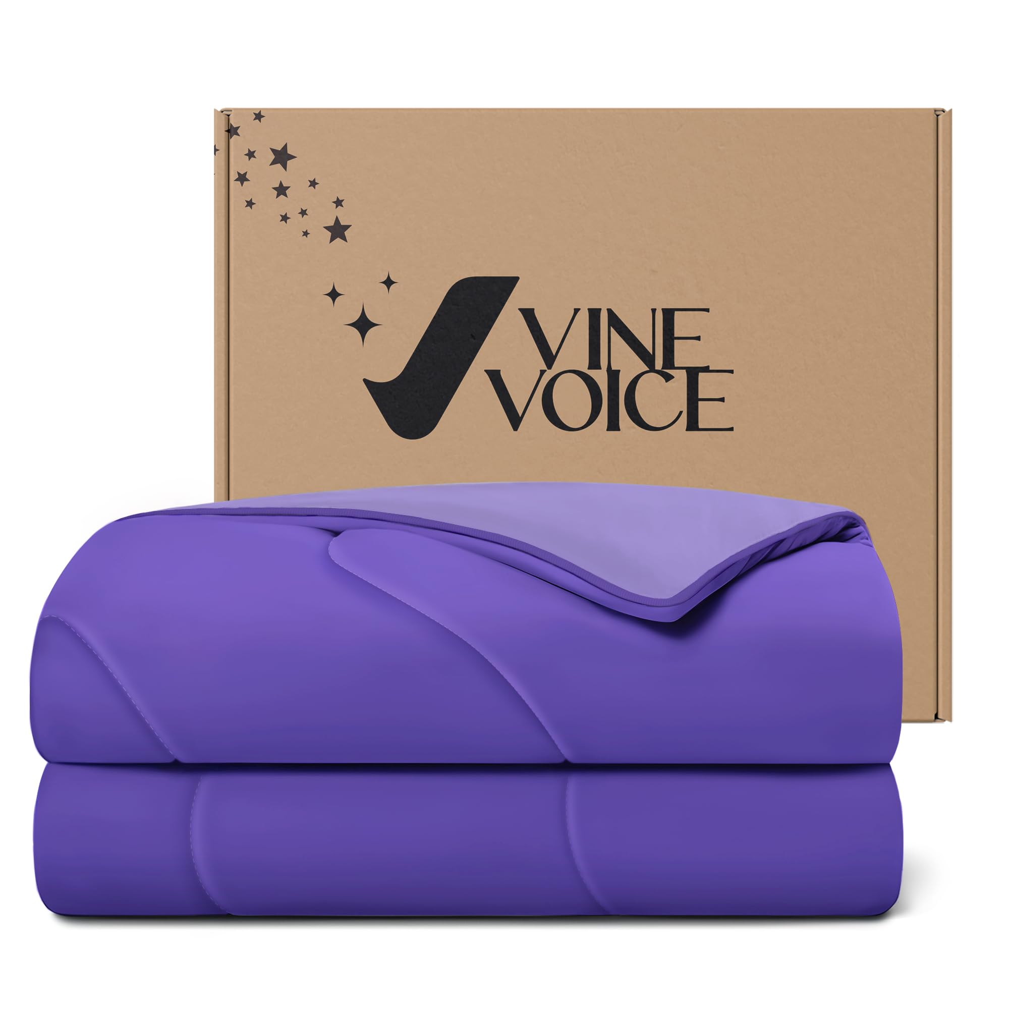 Cooling Comforter for Hot Sleepers, Twin 68x90, Lavender