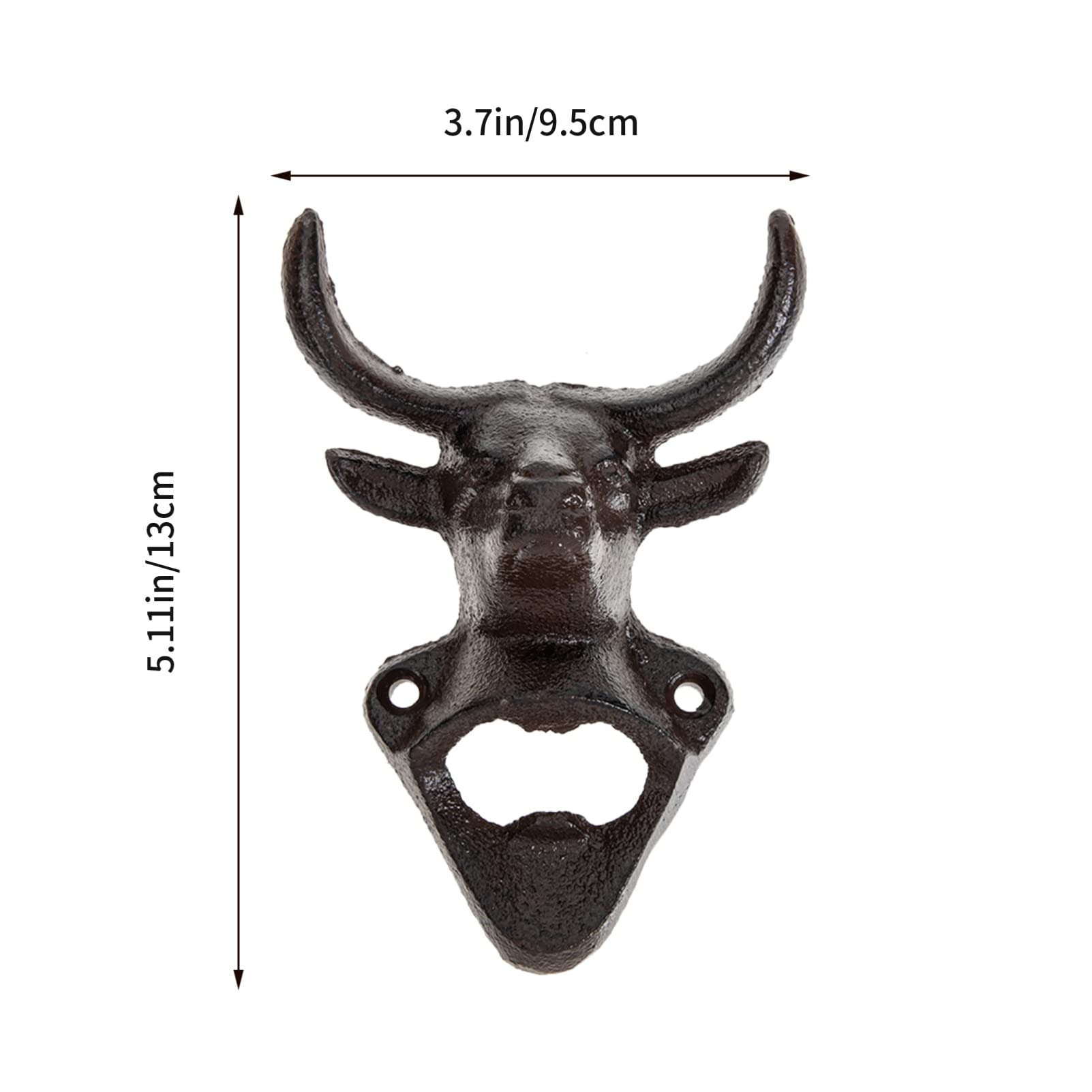 Alipis Apribottiglie Decorativo in Ghisa Strumento Per Aprire Forma Animale Da Appendere Parete
