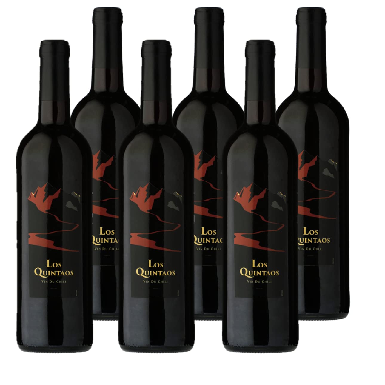 Los Quintaos - Vin du Chili - Vin Rouge - Lot de 6 bouteilles x 75cl