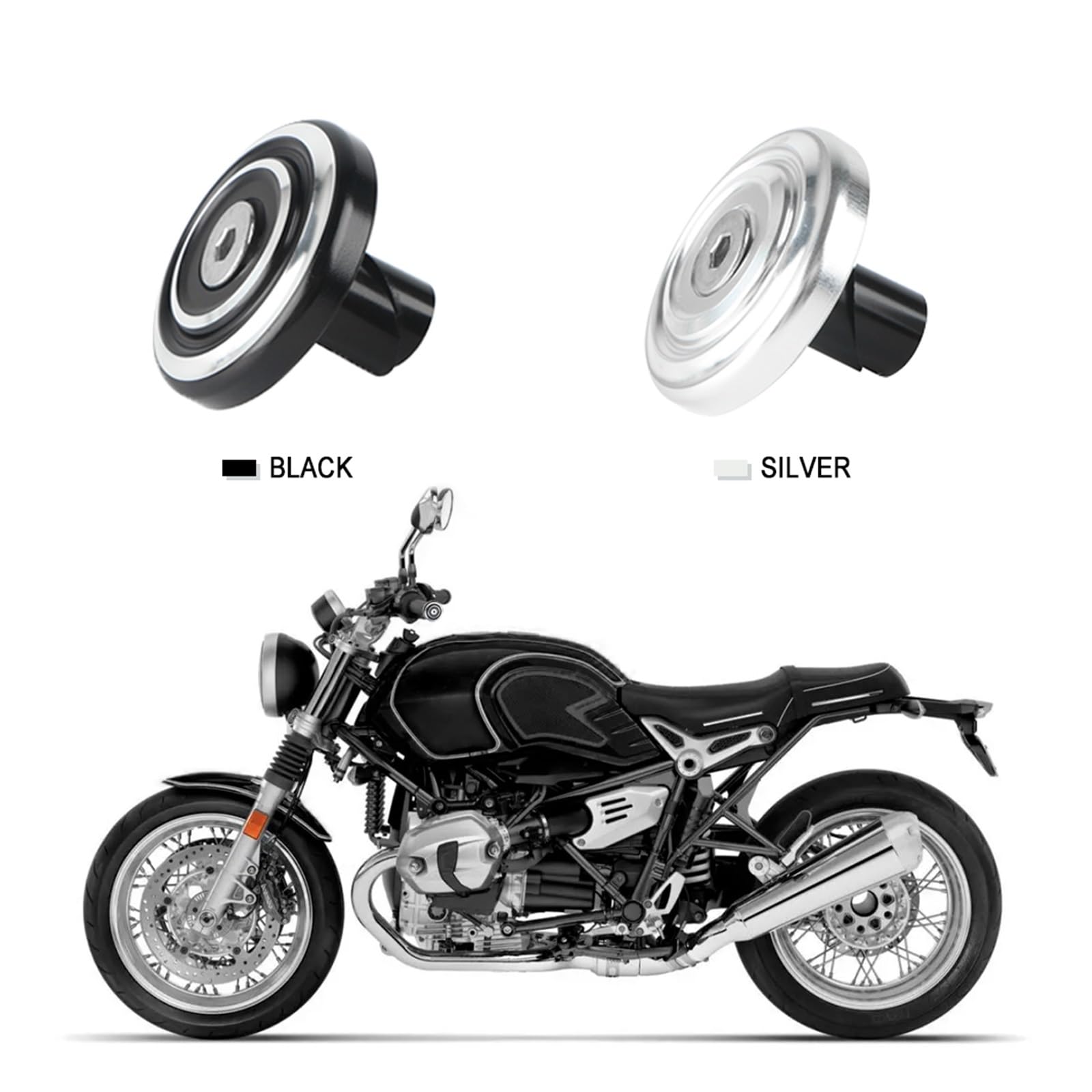 Moto Contrappesi Bilancieri Manubrio Manopole Per Manubrio Moto, Tappi Terminali Per BM&W R Nine T R9T RNINET Roadster Pure Scrambler Racer Urban GS Tutti Gli Anni