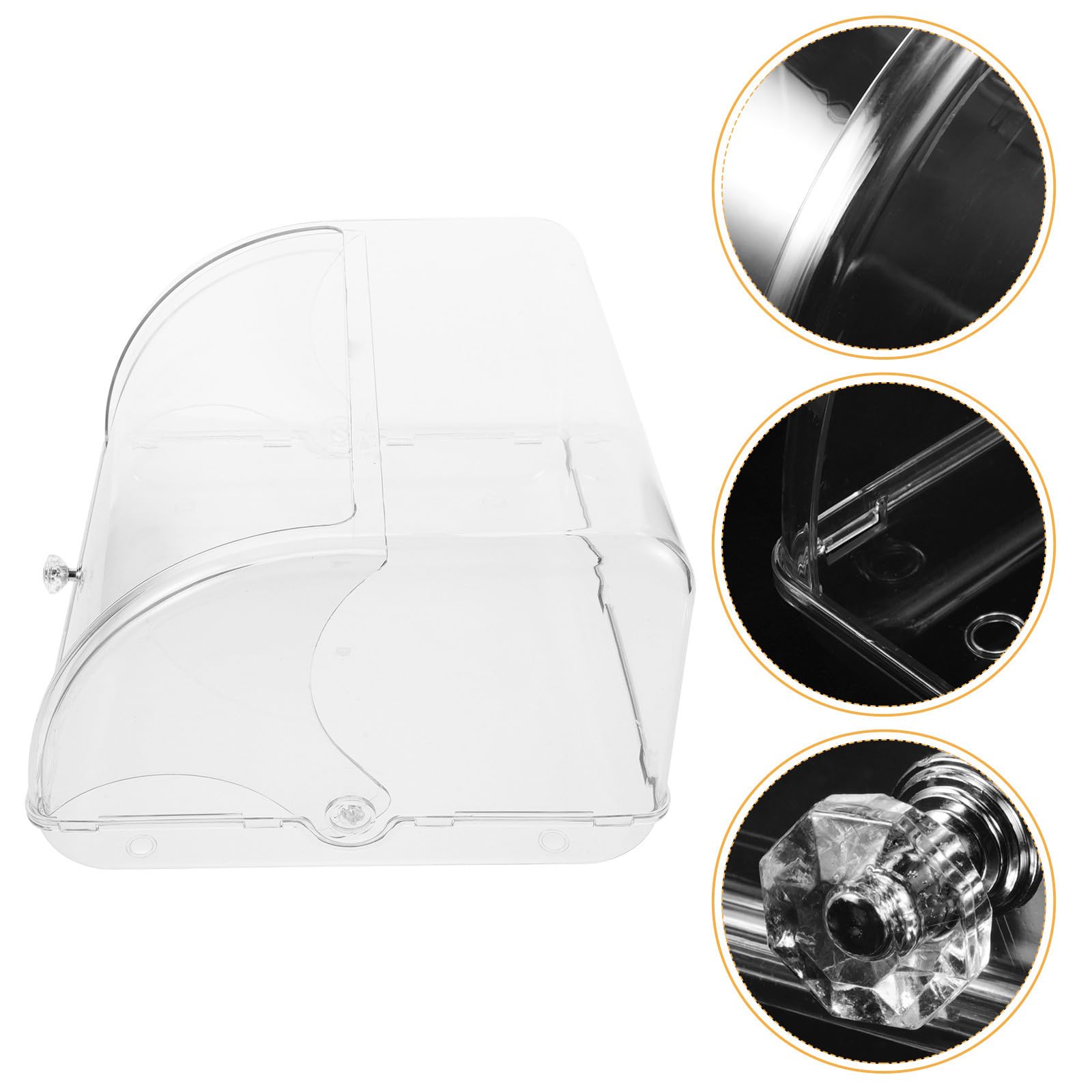 Contenedor para Pan de Plástico Multifuncional y Duradero Tapa Enrollable para Almacenar Galletas y Muffins Encimera de Cocina