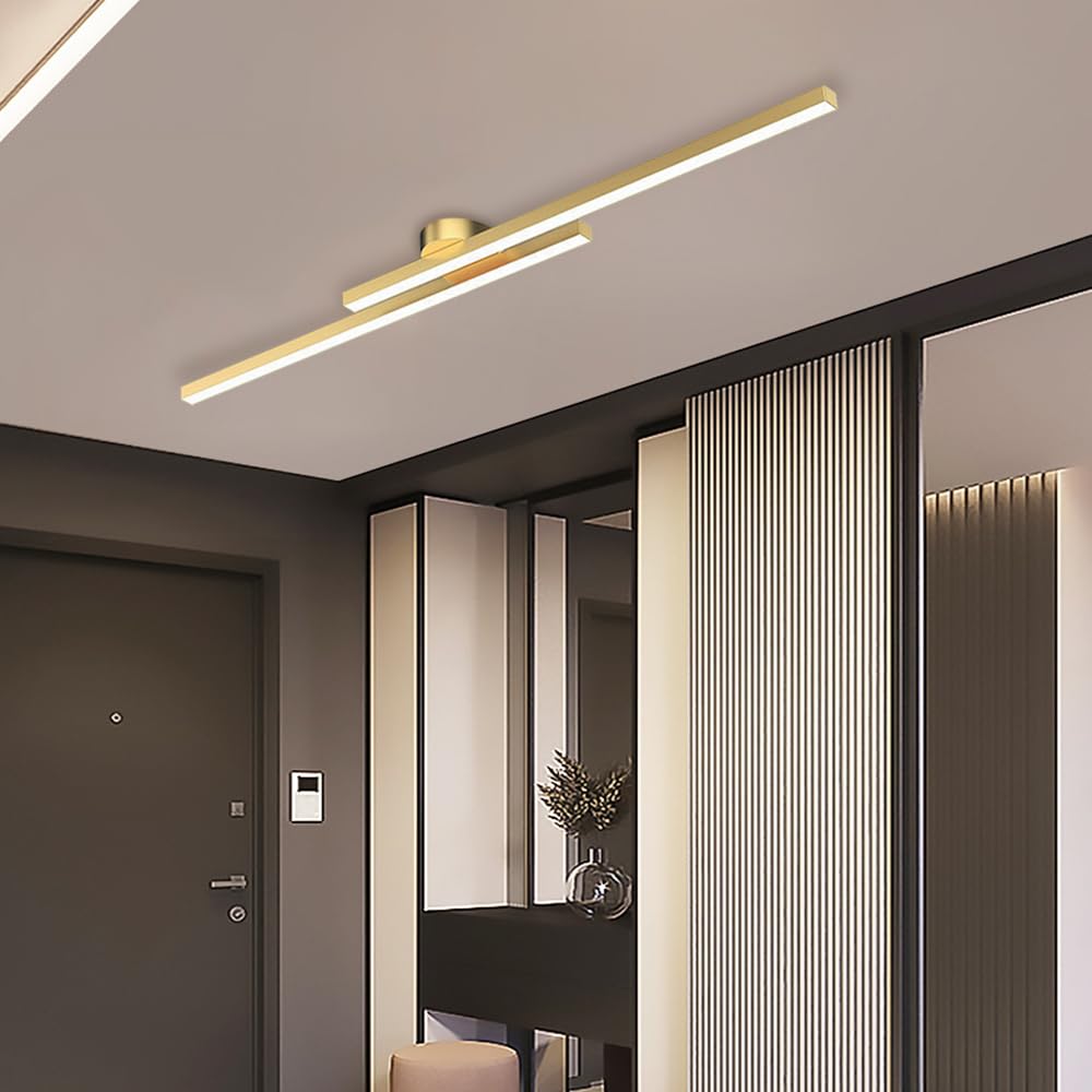 Liniowa lampa sufitowa LED, nowoczesna, do zabudowy, minimalistyczna, do korytarza, salonu, sypialni, kuchni/D4000K/120 cm