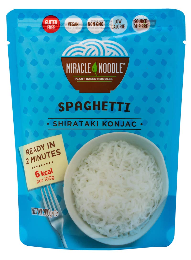 Spaghetti Shirataki Miracle Noodle. Nuova Generazione, Senza Odore e Senza Retrogusto. Adatto a Diete Paleo e Keto. Confezione da 10 pacchetti