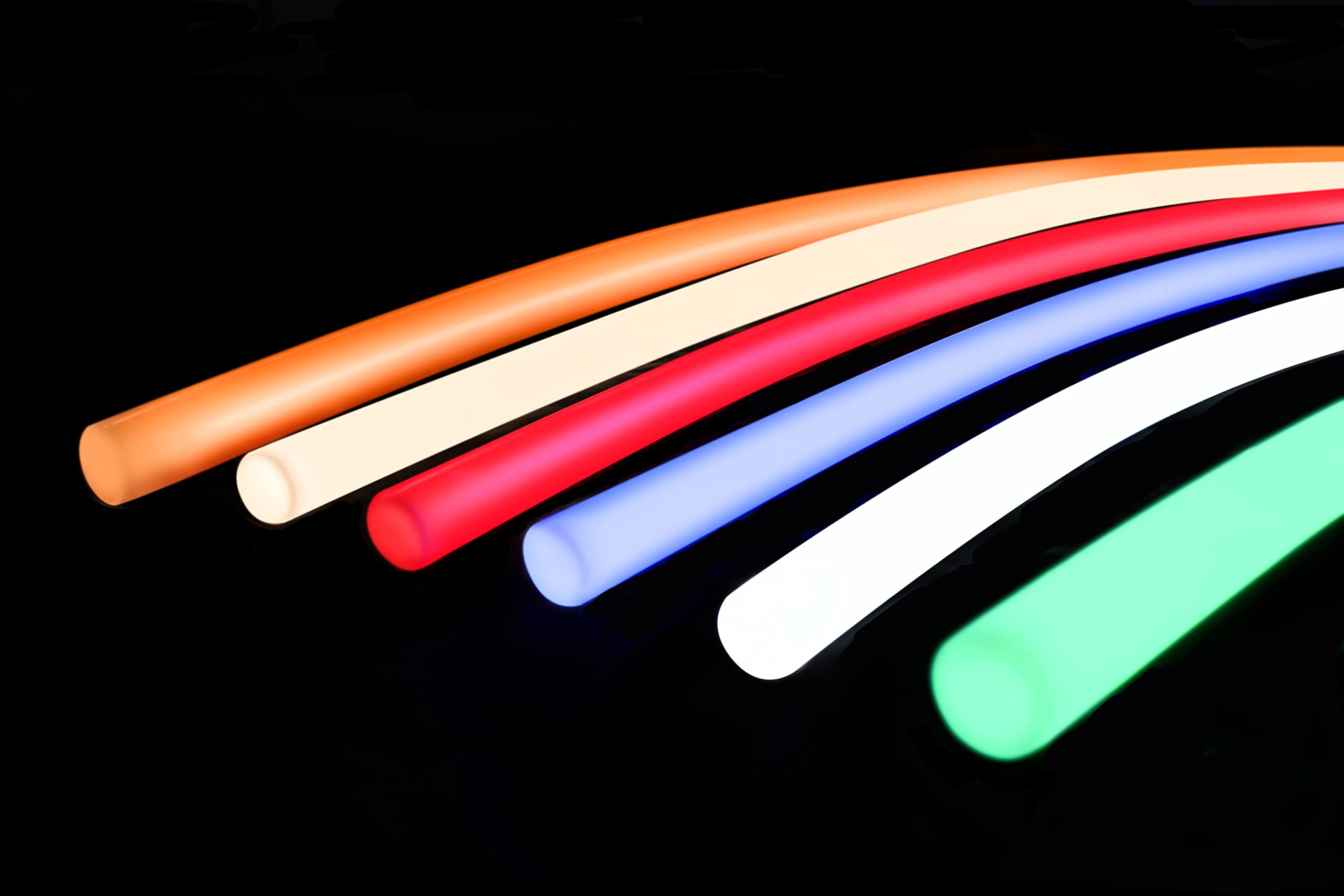 LEDネオンチューブライト 5m × 4本セット Amazon.co.jp: 360度光るLED