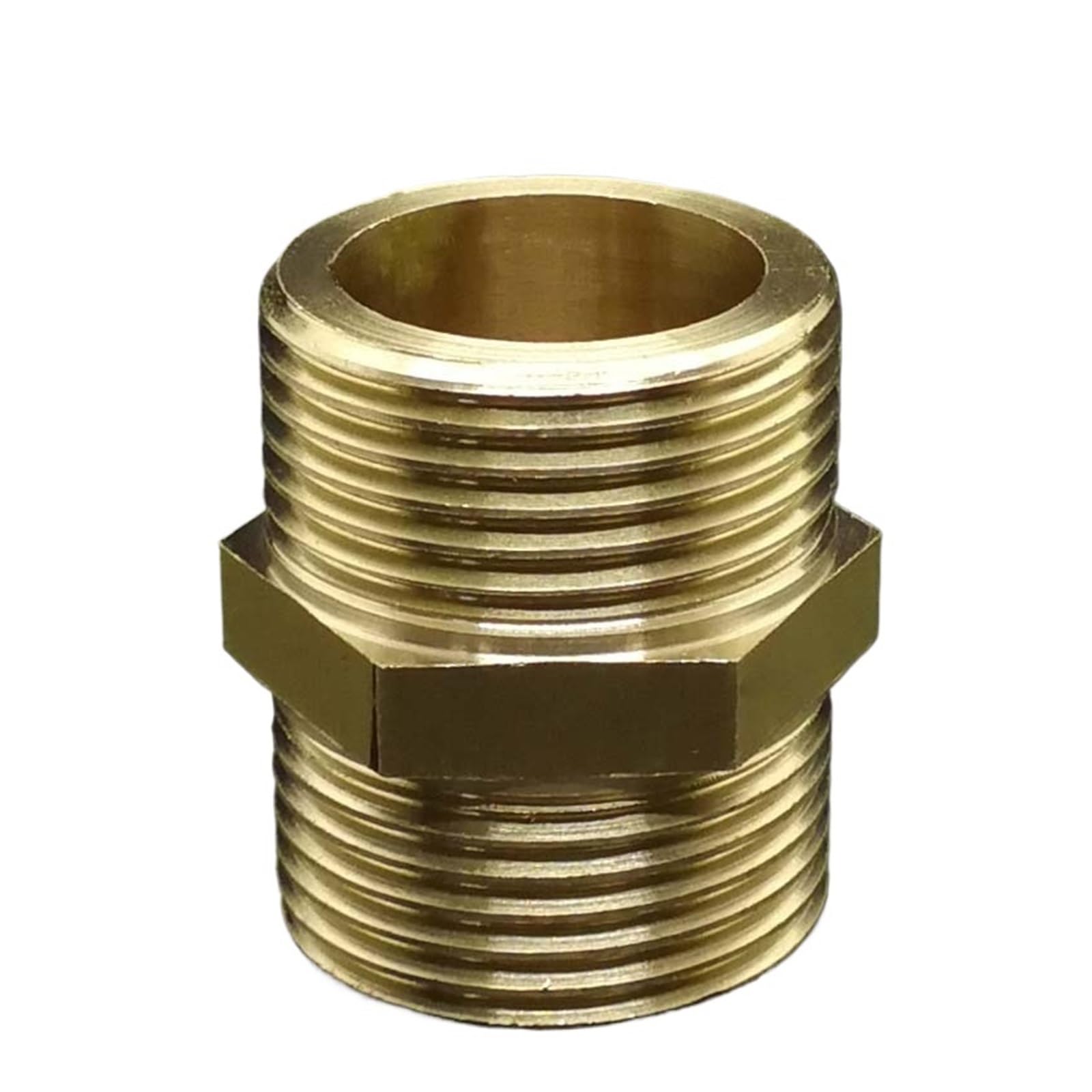 Epaknhgd Men's G 3I4 1Pc Brass Pipe Hex Nipple Fitting Quick Adapter