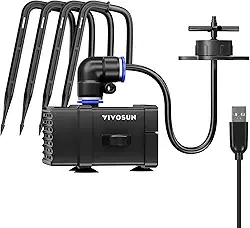VIVOSUN Kit De Irrigação Por Gotejamento Flexfeed, Sistema Automático 4 W Com Bomba E Emissores, Profissional Plantas Controlável Aplicativo Para Caixa Cultivo Inteligente Vgrow